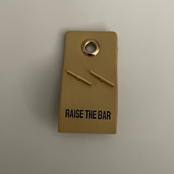Beautiful Home Jewelry - **FINAL PRICE** Raise The Bar Gold Stud Earrings